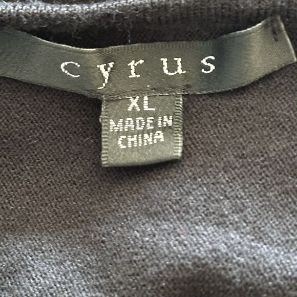 Cyrus Ribbed Sweater Long Sleeve Asymmetric Knit Top Lagenlook Indie Tunic XL - Picture 6 of 6